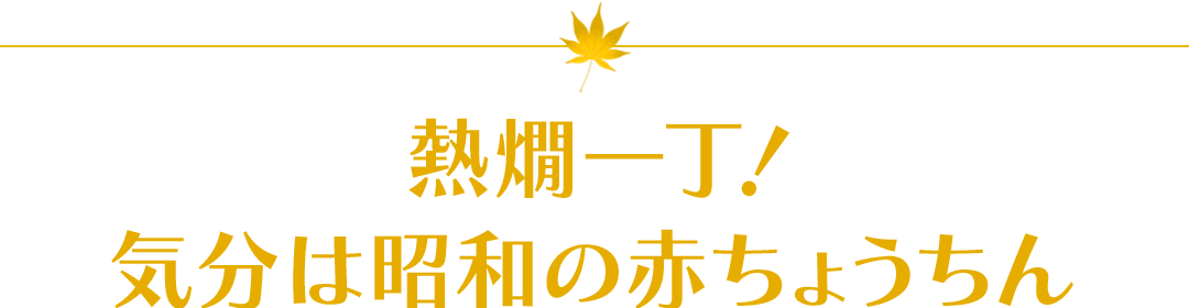 熱燗一丁！ 気分は昭和の赤ちょうちん