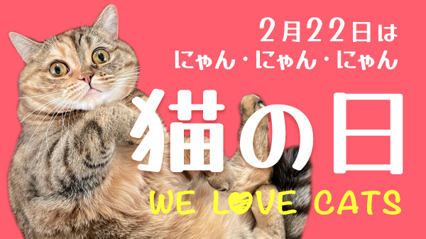 2月22日は、にゃん・にゃん・にゃん 猫の日特集｜【エンタメ特集