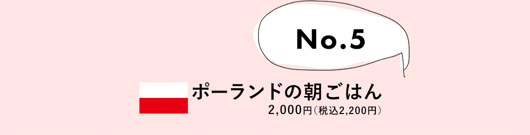 No.5 ポーランドの朝ごはん