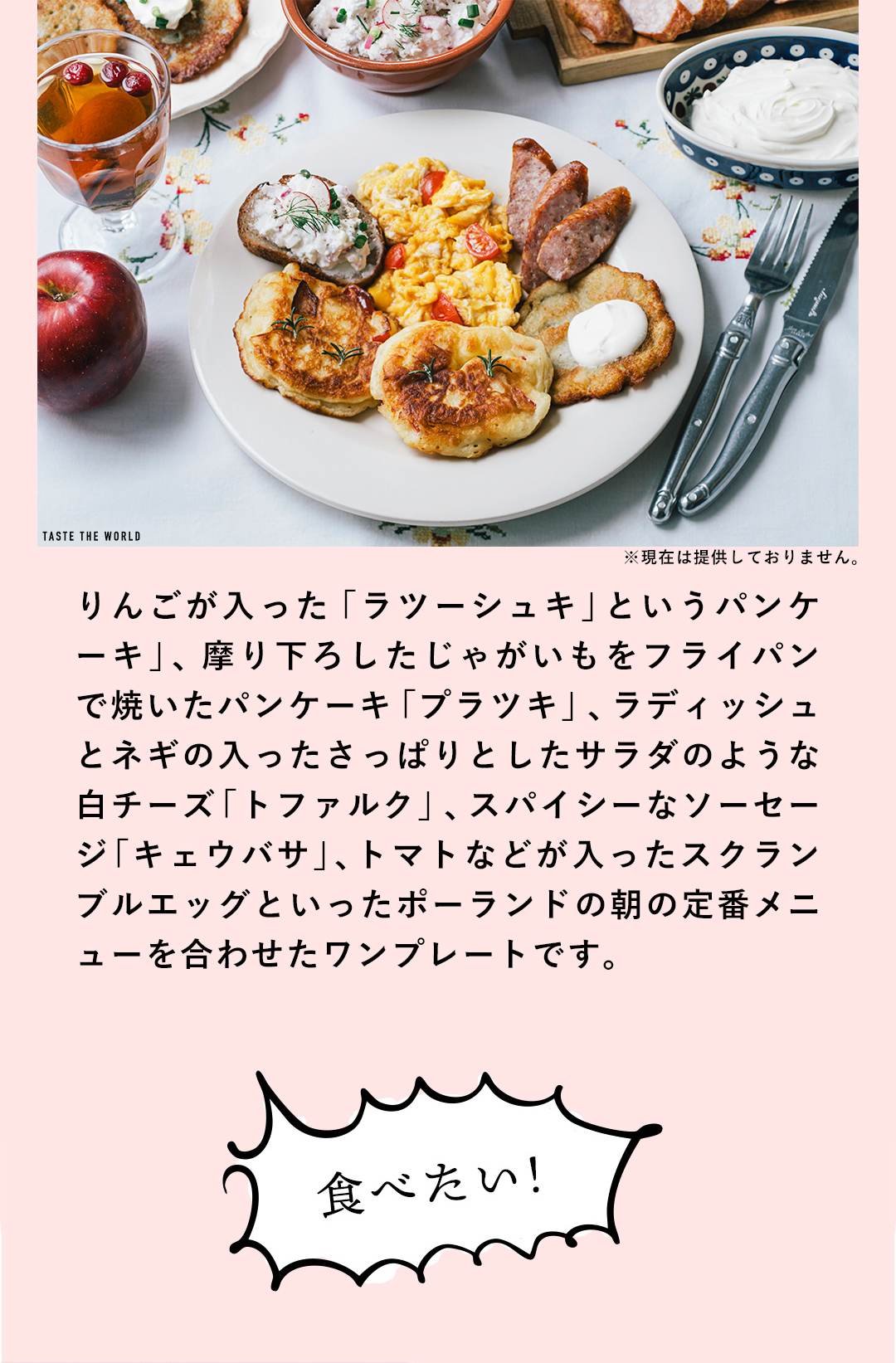 ポーランドの朝ごはん