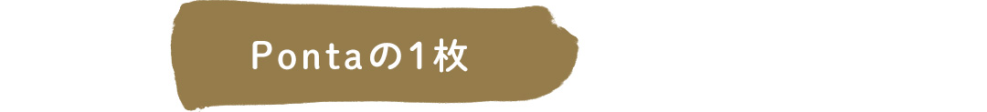 Pontaの1枚