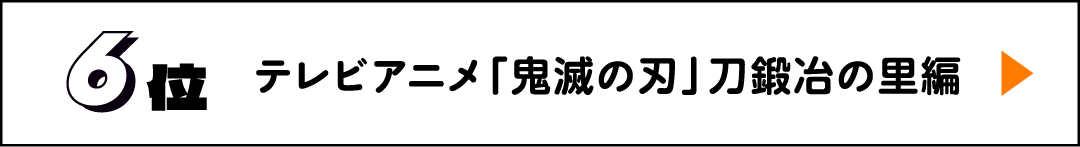 6位 テレビアニメ「鬼滅の刃」刀鍛冶の里編