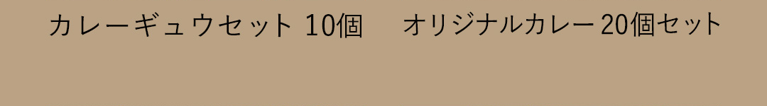 カレーギュウセット 10個／オリジナルカレー 20個セット