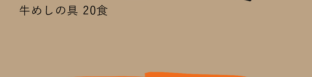 牛めしの具 20食