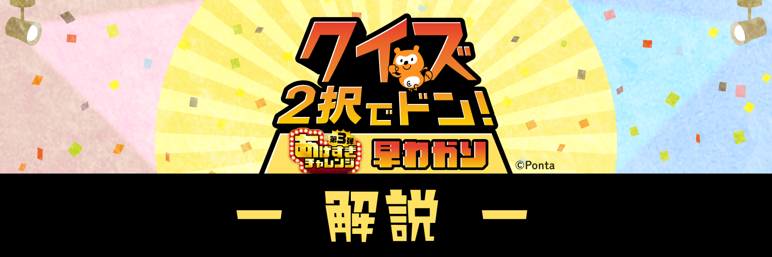 クイズ2択でドン！　第3弾あげすぎチャレンジ　早わかり 解説